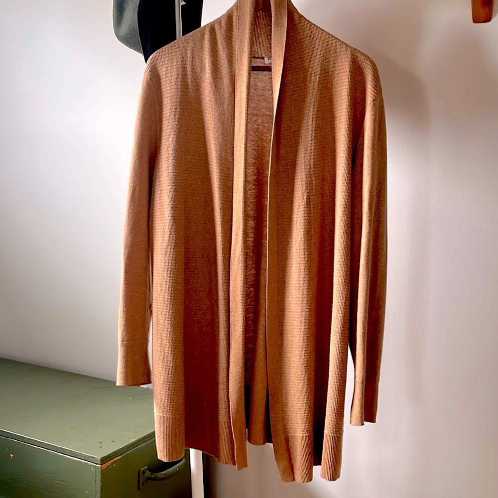 Gap Women’s Cotton Open Camel Cardigan